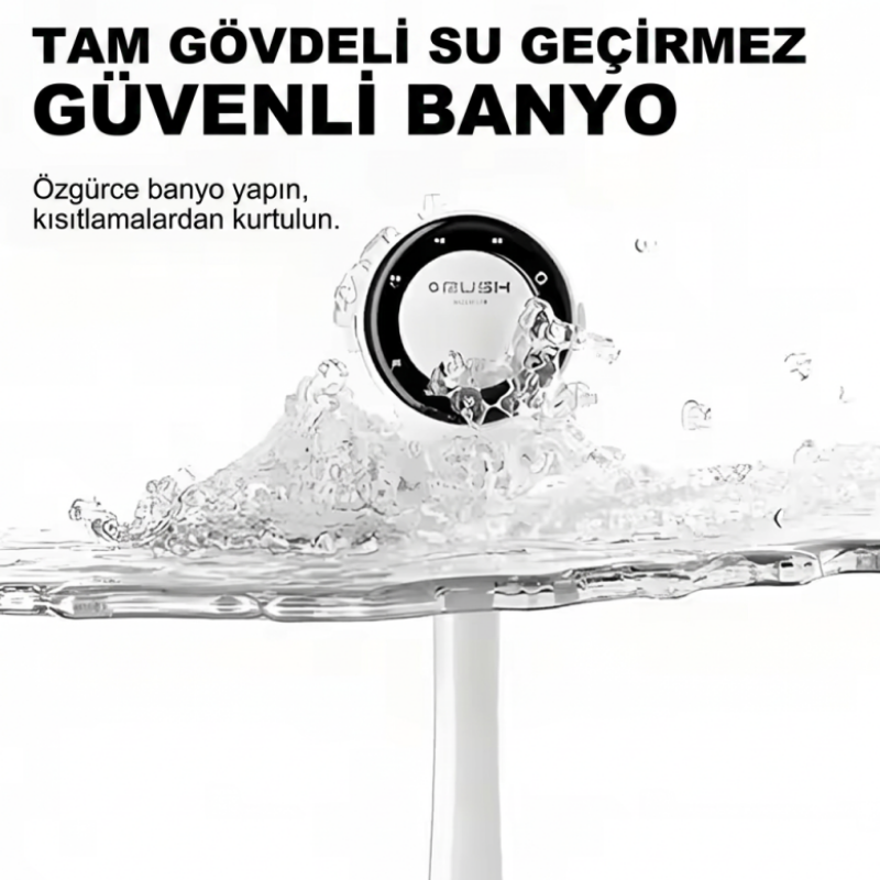 Elektrikli Duş Temizleme Fırçası 5 Başlık 3 Vitesli Dönen Spa Banyo Fırçası