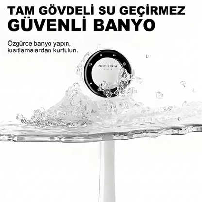 Elektrikli Duş Temizleme Fırçası 5 Başlık 3 Vitesli Dönen Spa Banyo Fırçası